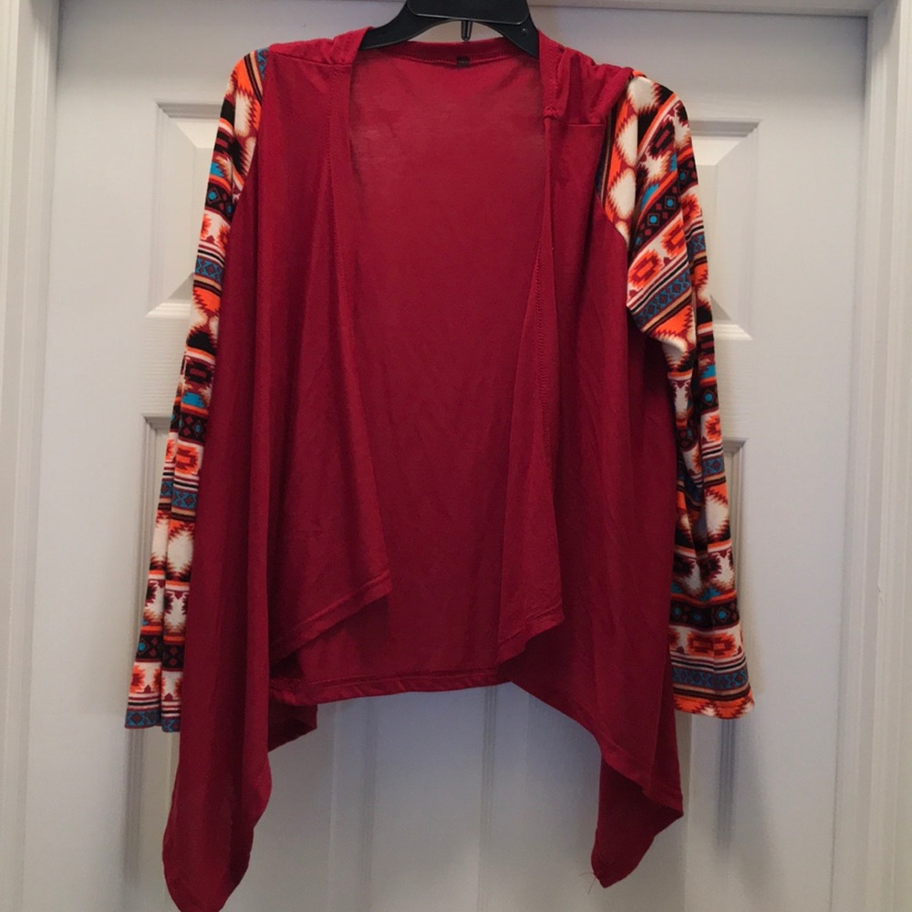 Tribal print cardigan